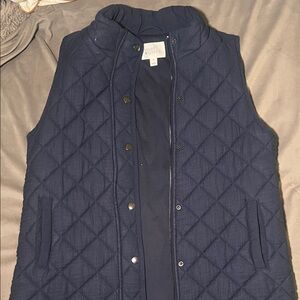 Market & Spruce Quilted Blue Vest